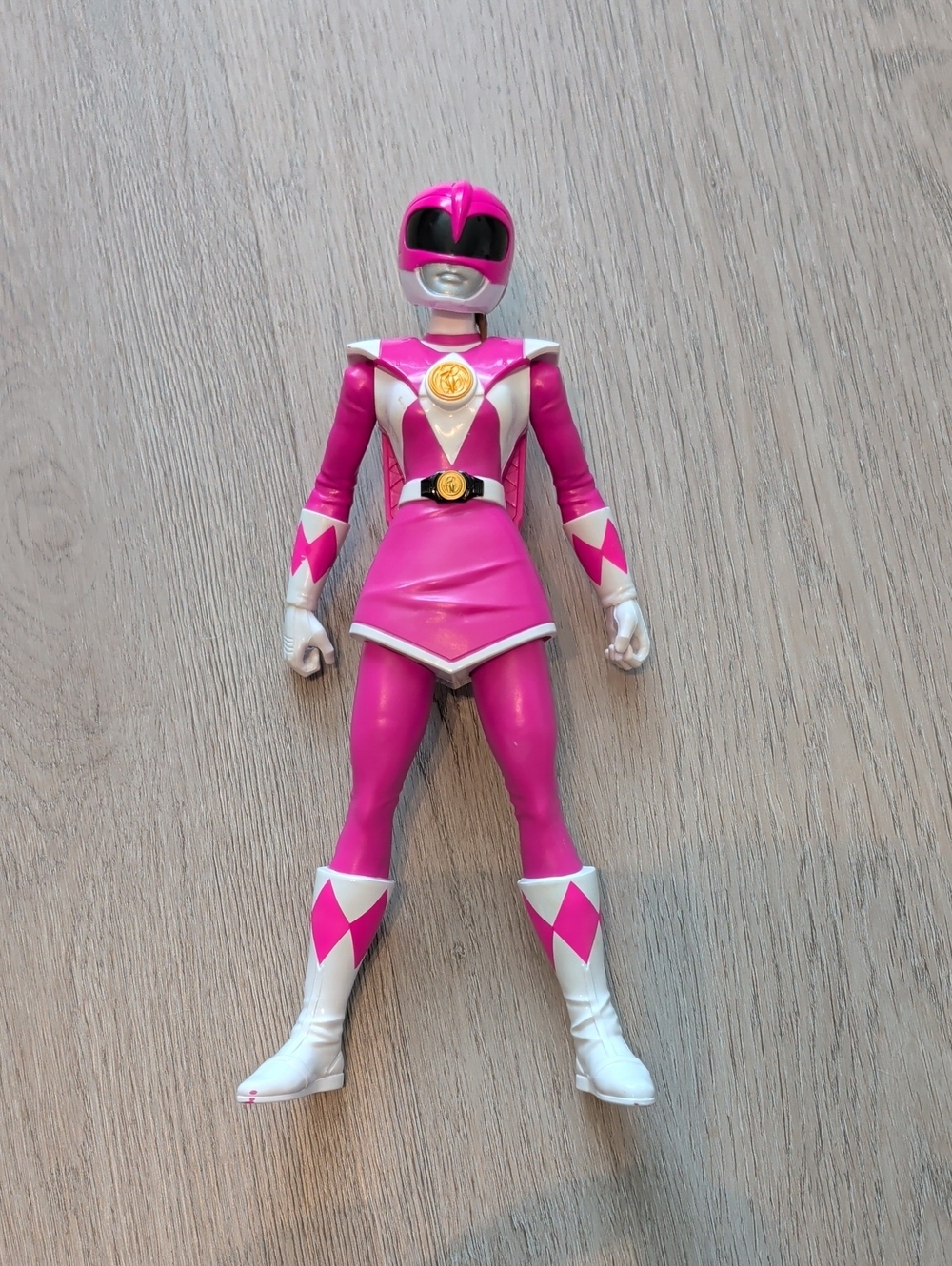 Power Ranger Pink Action Figure with White Accents